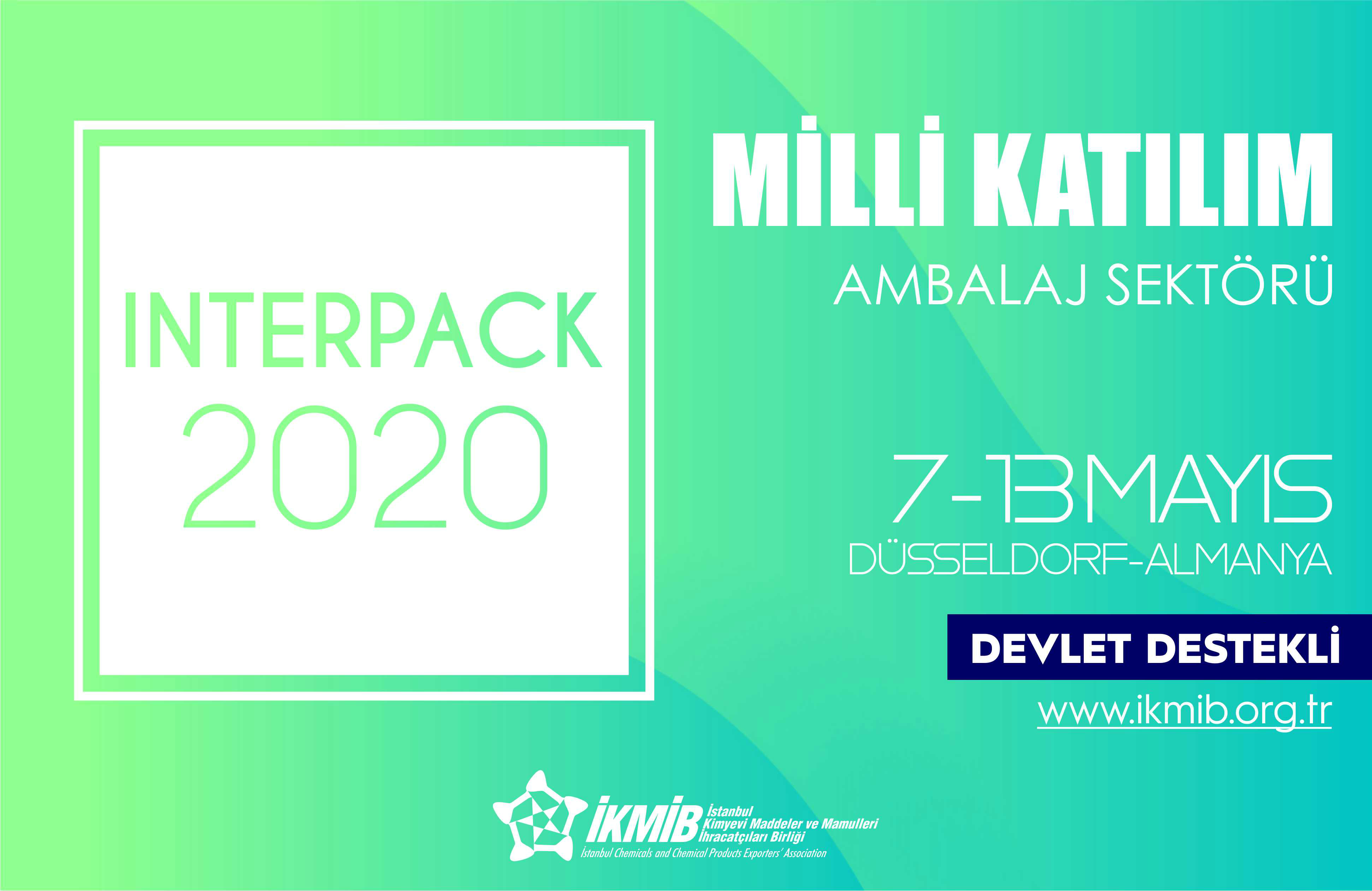 Interpack 2020 Fuarı Milli Katılım Organizasyonu