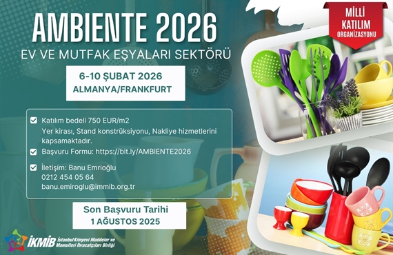 Ambiente 2026 Fuarı Milli Katılım Organizasyonu